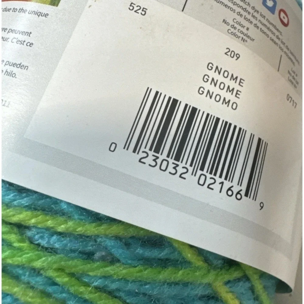 (2 Skeins) Lion Brand Yarn Mandala 3 Light Gnome Yarn Cake